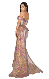 2 of 4 Terani 2011E2040 Dress Amber-Rose