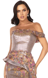 3 of 4 Terani 2011E2040 Dress Amber-Rose