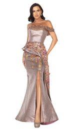 1 of 4 Terani 2011E2040 Dress Amber-Rose