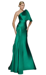1 of 4 Terani 2011E2044 Dress Hunter-Green