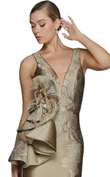 3 of 4 Terani 2011E2056 Dress Bronze