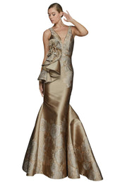1 of 4 Terani 2011E2056 Dress Bronze