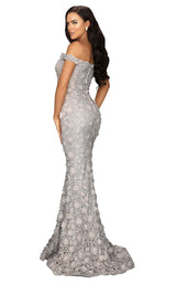 2 of 4 Terani 2011E2058 Dress Putty