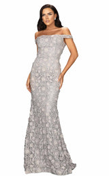 1 of 4 Terani 2011E2058 Dress Putty