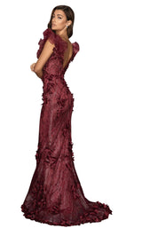 2 of 4 Terani 2011E2060 Dress Wine