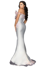 2 of 4 Terani 2011E2093 Dress Silver-Blush