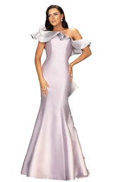 1 of 4 Terani 2011E2428 Dress Orchid-Silver