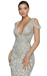 3 of 4 Terani 2011GL2174 Dress Ivory