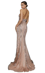 2 of 4 Terani 2011GL2182 Dress Blush-Silver