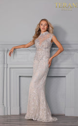 3 of 3 Terani 2011GL2200 Dress Light-Taupe