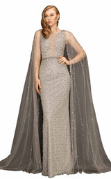 1 of 8 Terani 2011GL2217 Dress Silver