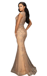 2 of 4 Terani 2011GL2224 Dress Blush-Rose-Gold