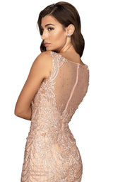 4 of 4 Terani 2011GL2415 Dress Mocha