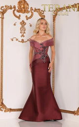 3 of 9 Terani 2011M2159 Dress Mauve-Wine