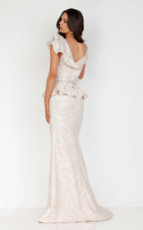 5 of 8 Terani 2011M2167 Dress Champagne