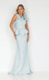 3 of 8 Terani 2011M2167 Dress Powder-Blue