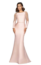 1 of 5 Terani 2011M2457 Dress Blush