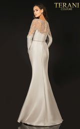 4 of 5 Terani 2011M2457 Dress Taupe