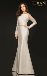 2 of 5 Terani 2011M2457 Dress Taupe