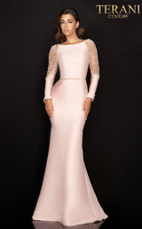 5 of 5 Terani 2011M2457 Dress Blush