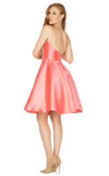 2 of 4 Terani 2011P1021 Dress Coral