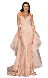 1 of 4 Terani 2011P1068 Dress Blush