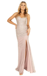 1 of 4 Terani 2011P1069 Dress Rose