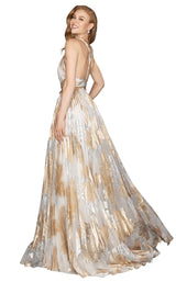 2 of 4 Terani 2011P1077 Dress Ivory-Gold