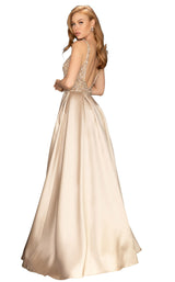 3 of 8 Terani 2011P1094 Dress Sand