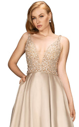 5 of 8 Terani 2011P1094 Dress Sand