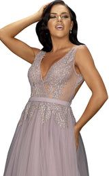 3 of 4 Terani 2011P1109 Dress Blush