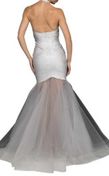 2 of 4 Terani 2011P1147 Dress Ivory-Silver