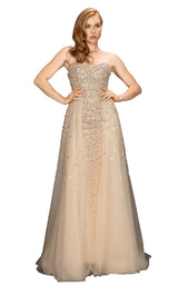 1 of 4 Terani 2011P1161 Dress Almond