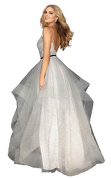 4 of 8 Terani 2011P1200 Dress White-Black