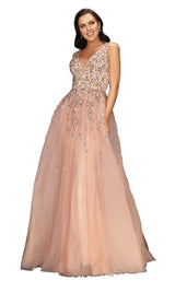 1 of 4 Terani 2011P1205 Dress Blush