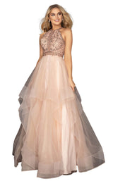 1 of 9 Terani 2011P1217 Dress Blush