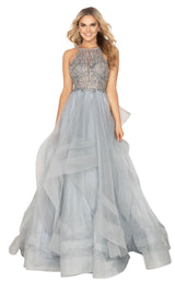 1 of 4 Terani 2011P1222 Dress Silver