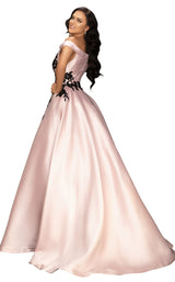 3 of 8 Terani 2011P1229 Dress Blush-Black