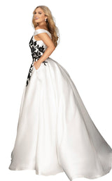 4 of 8 Terani 2011P1229 Dress Ivory-Black