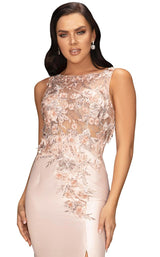 3 of 4 Terani 2011P1467 Dress Blush