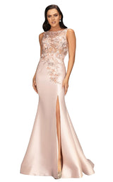 1 of 4 Terani 2011P1467 Dress Blush