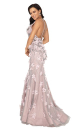 2 of 4 Terani 2011P1472 Dress Silver-Blush