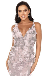 3 of 4 Terani 2011P1472 Dress Silver-Blush