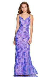 1 of 4 Amarra 20130 Dress Purple-Multi