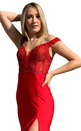 2 of 2 Amarra 20133 Dress Ruby-Red