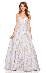 1 of 4 Amarra 20145 Dress Pewter-Gold