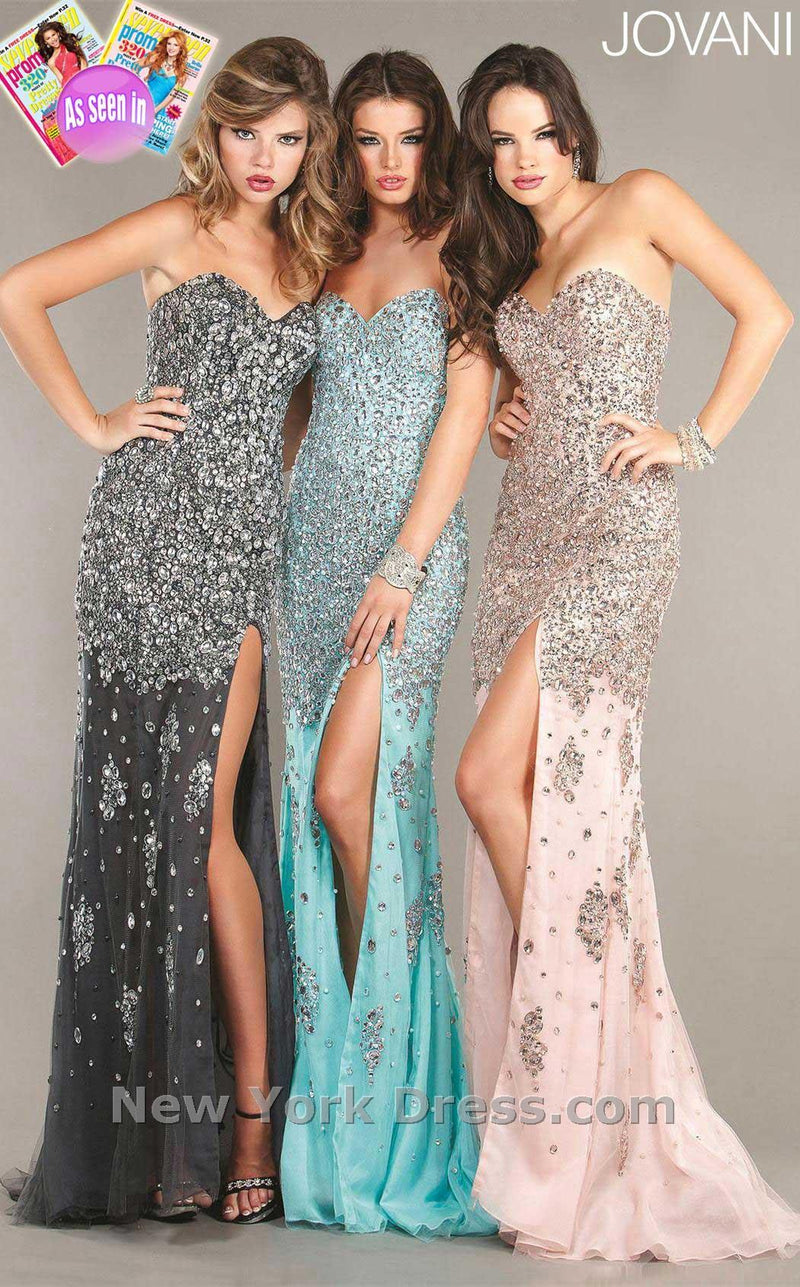 Jovani 4247 Silver/Gun Metal