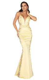 1 of 4 Terani 2017P1307 Dress Yellow