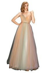 1 of 4 Terani 2017P1310 Dress Multi