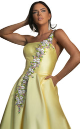 2 of 2 Terani 2017P1421 Dress Yellow